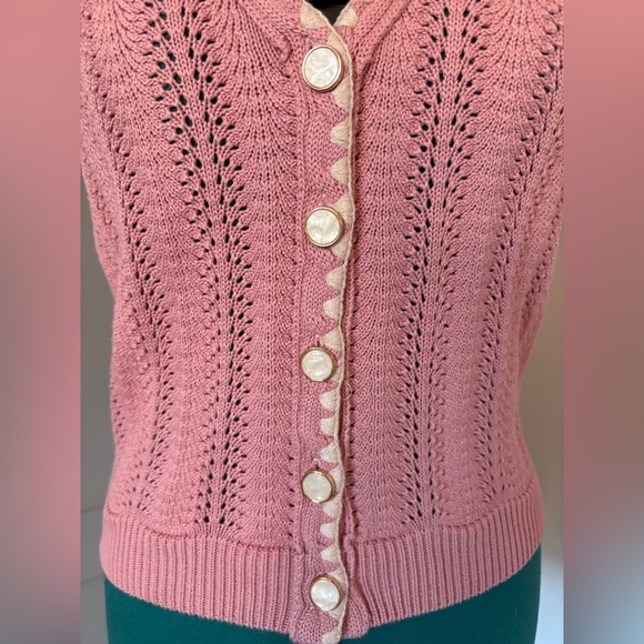 NWT HEARTLOOM 100% Cotton Knit Vest - Picture 6 of 11